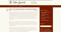 Desktop Screenshot of edenjournal.com