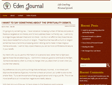 Tablet Screenshot of edenjournal.com